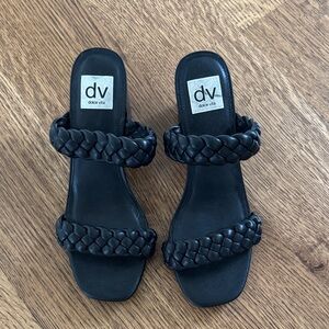 Dolce Vita Women's Black Braided Slide Sandals